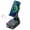 Matte black, variant on CILLSO Phone Stand with Bluetooth Speaker, Gifts for Men Women, Foldable Adjustable Desktop Phone Holder with HD Stereo Sound & LED Lights, 4-in-1 Tech Gadget Compatible with iPhone, Android & iPad