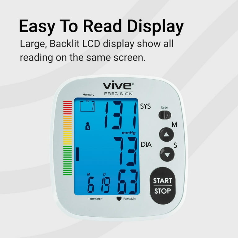 Vive Precision Aneroid Sphygmomanometer Manual Blood Pressure Cuff with  Case - B