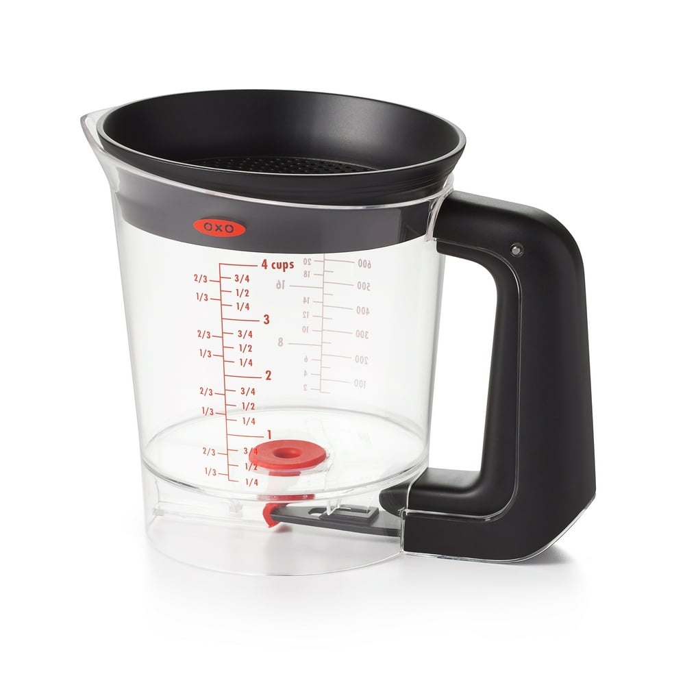OXO Good Grips Good Gravy 4 Cup Glass Gravy and Fat Separator Cup