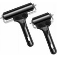thumbnail image 1 of Craftsmanship Elevator: Durable Rubber Brayer Roller, Plastic Grip Handle Ensures Smooth Surface Application for Printmaking, 1 of 5