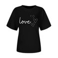 thumbnail image 7 of TRUBKH Womens Tops Valentines Day Women Tshirt Plus Size Shirts Valentine Shirts for Women Casual Shirts for Women Red Tshirt for Women Graphic Shirts for Women Light Ashy M, 7 of 7