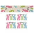 thumbnail image 2 of 1 juego de manteles individuales de Pascua con diseño de conejito de Pascua, manteles individuales para festivales, caminos de mesa para cenas para decoración., 2 of 7