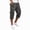 26# Dark Gray, variant on Mens 3/4 Length Cargo Capri Pants Drawstring Elastic Waist Summer Lightweight Casual Outdoor Hiking Athletic Cropped Trousers Dark Gray S