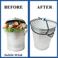 thumbnail image 4 of GFDYREE Garbage can Lock for Animal Safety Trash can Lock fits for 30-50 Gallon Bins with (2) Pack 4 Rubber Bands Heavy Duty Adjustable Animal Proof Trash can for Squirrels, Dogs, Raccoons, 4 of 6