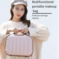 thumbnail image 2 of EIGTHTAIL Makeup Storage Organizer Travel ABS Toiletry Suitcase Box Mini Boarding Luggage Cosmetic Case Large Capacity Bag White, 2 of 10