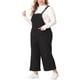 thumbnail image 4 of Overoles de mujer plus size Agnes Orinda, pantalones de mezclilla, tirantes ajustables, mono casual, 4X negro, 4 of 6