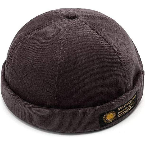 Gorra de pana retro para motorista para hombre y gorra de hip-hop de tendencia para otoño y para mantener el calor