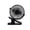 Black, variant on 6 Inch Clip Fan with 3 Speeds Strong USB Airflow, ZzCityTK Portable Mini Mute Clip Fan 360 Degree Rotation, Small Quiet Desk Fan for Office Bedroom Travel with Rechargeable Battery, White