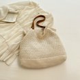 thumbnail image 4 of Bolso Mano Ahuecado para Mujer Hombro Ganchillo Al Aire Libre (Beige), 4 of 6