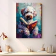 thumbnail image 4 of Lagotto Romagnolo Decor Poster Unframe, Lagotto Romagnolo Dog Canvas Wall Art, Dog Reading Book Canvas Print Painting Poster Wall Decor Dog Lovers Gifts, 4 of 6