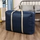 thumbnail image 1 of Bolsa De Almacenamiento Bolsa de almacenamiento portátil de gran capacidad para ropa y edredones con doble cremallera y asa reforzada (azul marino,1 unidad) Rkxzt, 1 of 9