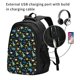 thumbnail image 2 of Balery Dinosaur Mochila con carga USB para hombre y mujer - Mochila impermeable y antirrobo para laptop con puerto USB para viajes, trabajo, 2 of 7