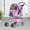 Pink, variant on YRLLENSDAN Pet Gear Dog Stroller Small Dogs, Folding Cat Stroller with Cup Holders 4 Wheel Pet Strollers for Small Dogs Puppy Stroller Travel Carrier Dog Stroller for Medium Dogs, Black