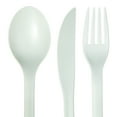 thumbnail image 2 of Mainstays - Soft Sea Green Eco-Friendly Recycled Plastic 3-Piece Flatware Set, 2 of 5