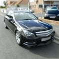 thumbnail image 2 of Spec-D Tuning Matte Black Front Bumper Lip Splitter Spoiler 3PC Compatible with 2012-2014 Mercedes Benz W204, 2 of 7
