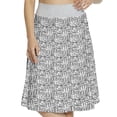 thumbnail image 1 of Women's Casino Jumbled Monochrome Dices A-line Printed Skirt Casual Wear, L, Pale Grey Black, by Ambesonne, 1 of 1