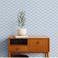thumbnail image 2 of S4Sassy Peel & Stick Textured Vinyl Wallpaper, Urban Chic Geometric Zigzag Print Contact Paper Waterproof - Blue, 25"x60", Removable Modern Wall Covering for Home Decor in Bedrooms & Living Areas, 2 of 9