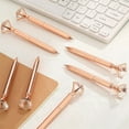 thumbnail image 3 of 16 Pcs Crystal Diamond Pens,Twist Metal Pen,Black Ink Ballpoint Pen,Portable Fine Point Pen,Ergonomic Writing Pen,Pockets Signature Pen,for Home Office Supplies Rose Gold 1.0mm, 3 of 7