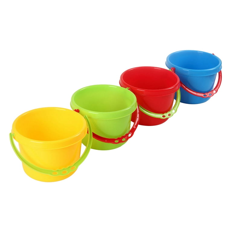 Fun Express Colored Plastic Bucket - Set of 4 Plastic Buckets for  Long-Lasting Home and Craft Storage - Bright Colored Gallon Bucket for  Endless