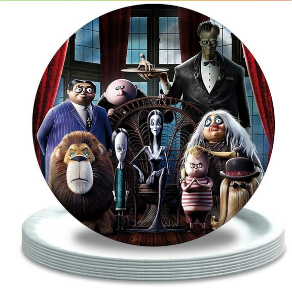 The Addams Family Birthday Plates Disposable Dinnerware Party Supplies Decorations Tableware