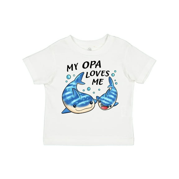 Inktastic My Opa Loves Me Whale Shark Boys or Girls Toddler T-Shirt