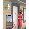 thumbnail image 7 of Light Bulb Security Camera Wireless Outdoor, 2.4GHz Light Socket Security Camera, 360° Indoor WiFi Home Lightbulb Surveillance Camera Motion Detection, Color Night Vision, Two Way Talk, 7 of 7