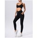 thumbnail image 3 of Conjunto de yoga ajustado de secado rápido for mujer, traje deportivo for correr con bolsillo, transpirable, de dos piezas, estilo nude, 3 of 6