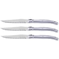 thumbnail image 1 of Cuchillos de Acero Inoxidable LanguioleSilver 3 pzas 23 cm Plata Acero Inoxidable Cuchillo para carne., 1 of 3