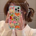 thumbnail image 1 of Funda de teléfono con flores y pájaros para iPhone, carcasa transparente con búho y flores para modelos 14, 13, 12, 11 Pro Max, Mini, X, Xs, XR, 6, 7, 8 Plus, SE 2020 Fivean unisex, 1 of 2