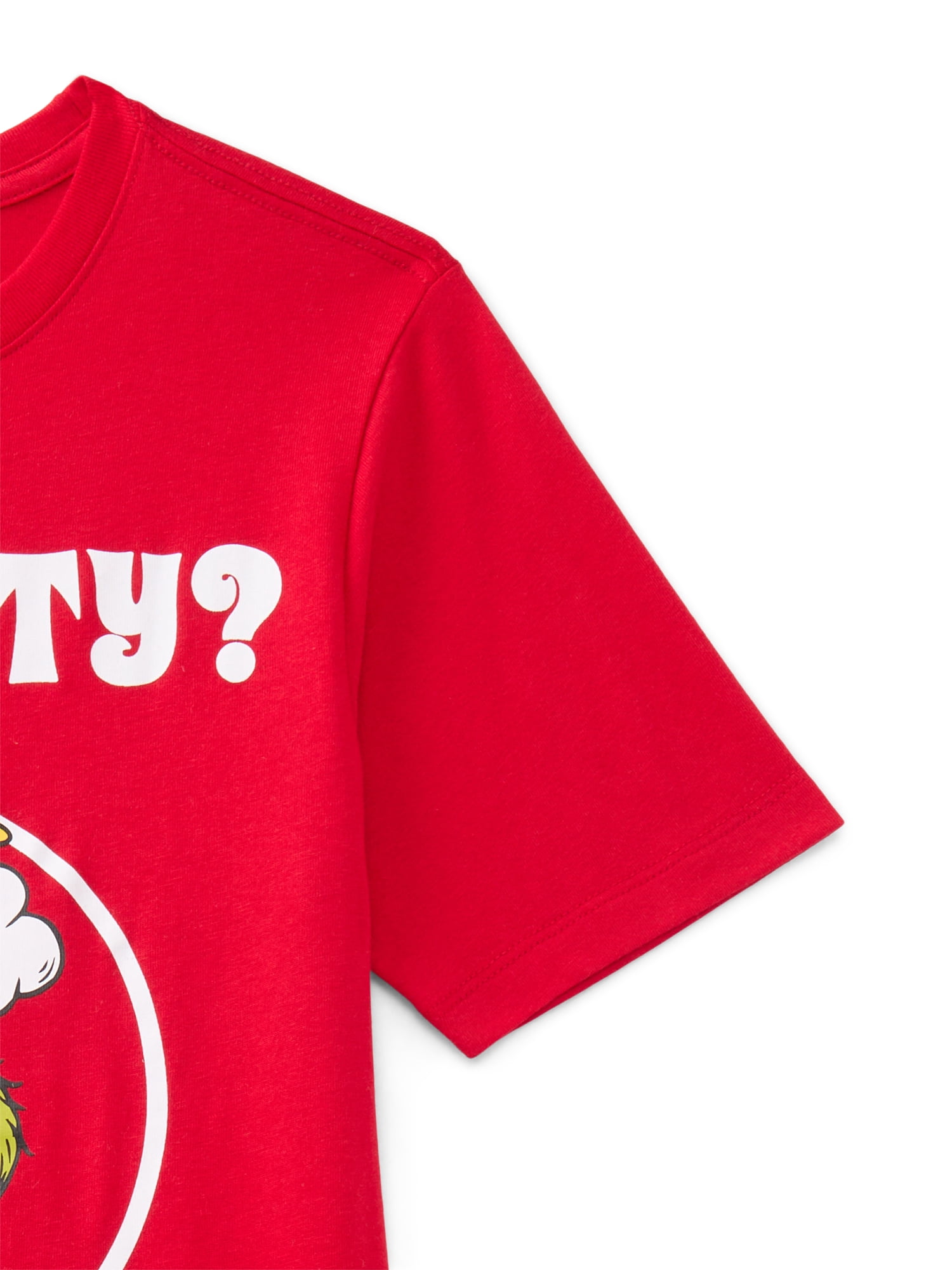 The Grinch, Boys' & Big Boys' Graphic Christmas Tee, Naughty Who, Sizes 4-18