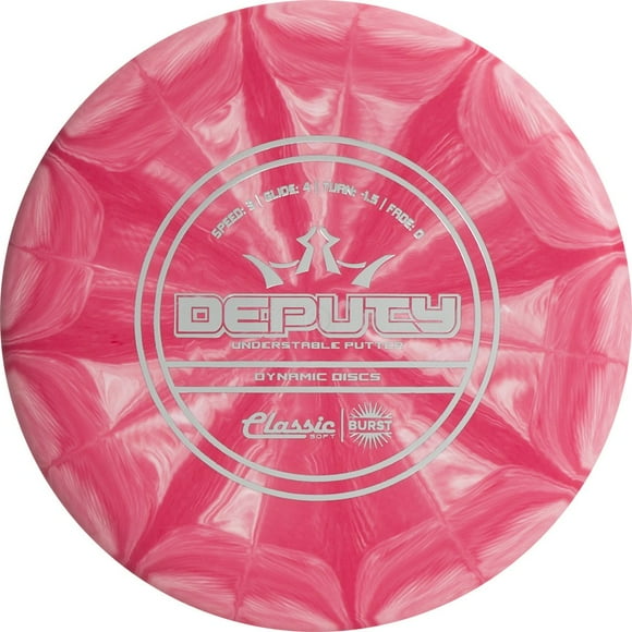 Dynamic Discs Classic Soft Burst Deputy Putter Golf Disc [Colors May Vary] - 173-176g