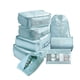 thumbnail image 1 of Minnieouse 8 unids/set bolsa de almacenamiento de equipaje de gran capacidad embalaje ropa zapatos organizador cosméticos bolsa de viaje al aire libre para Envolturas para manijas de equipaje Azul Minnieouse AP012006-03, 1 of 6