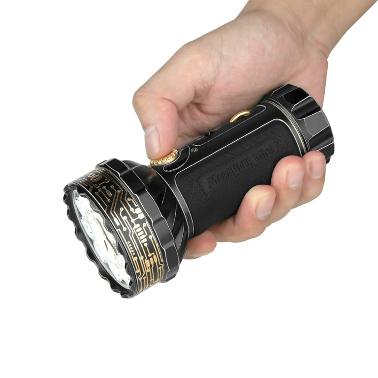 Olight Marauder Mini Golden Black Rechargeable Flashlight Olight Marauder Mini Golden Black Rechargeable Flashlight