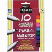 Sargent Art 22-1568 10-Count Bright Fabric Markers