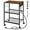 Rustic Brown + Black, variant on Industrial Printer Stand, 3-Tier Mobile Printer Table, Rolling Cart with Power Outlets and USB Ports, Home Printer Stand with 2 Hooks, for Office, Living Room, Rustic Brown