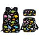 thumbnail image 1 of Dinosaur Backpack with Lunch Bag Pencil Case Primary Middle School Students Boys Girls Kids Cartoon Dinosaur School Bag 3pcs Set, 1 of 4