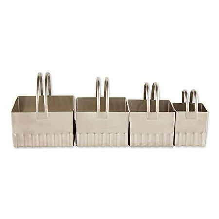 

RSVP International Endurance Biscuit Cutters Rippled Square Set of 4 Stainless