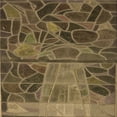 thumbnail image 1 of Ahgly Company Machine Washable Indoor Square Transitional Copper Brown Area Rugs, 8' Square, 1 of 7