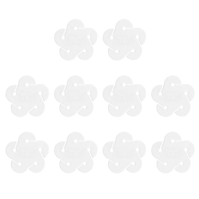 yuksok 10 Pieces Key Chain Durable Hydrangea Pendant Pattern for Stitching Supplies 40x40mm