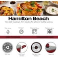 thumbnail image 5 of Hamilton Beach 12 Piece Aluminum Nonstick Cookware Set in Red, 5 of 5