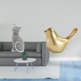 thumbnail image 2 of Elegante escultura de resina de gato y pájaro, figura decorativa, adorno para sala de estar, dormitorio, oficina, estantería, entrada, decoración de i, 2 of 8