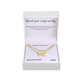 thumbnail image 3 of 14KT Gold Flash Plated Double Necklace Set with Simulated Diamonds Adult, 3 of 5