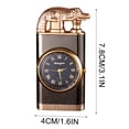 thumbnail image 2 of ShunRuiPi Double Fire Switching Lighter with Quartz Watch Metal Inflatable Windproof Blue Flame Lighter Fashion Gift, Lighters Bulk, Lighters, Candle Lighter, 2 of 2