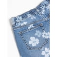 thumbnail image 4 of Wonder Nation Girls Floral Denim Skort, Sizes 4-18 & Plus, 4 of 4