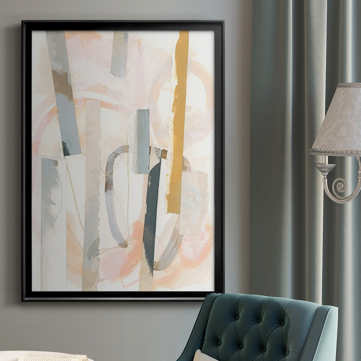 Melon Litmus IV Premium Framed Print, in Gold, Black, or Silver - Ready to Hang