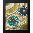 thumbnail image 2 of Zarris, Chariklia 20x24 Black Modern Framed Museum Art Print Titled - Suzani Song VI, 2 of 5