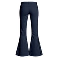 thumbnail image 5 of Aihuaihua Uniform Pants for Girls Navy Size 9-10, Lightweight Dress Pants for Kids High Waist Stretch School Uniform Trousers Formal Casual Fall Outfits Back to School, 5 of 6