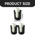 thumbnail image 3 of 1 Pc Bathroom Cup Dispenser Plastic Paper Cup Holder Small Countertop Mouthwash Cups Accessories for Vanity Countertops, Bathroom, Kitchen, and Dining Room, 3.35"x4", Single Tube Black, 3 of 9
