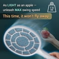 thumbnail image 3 of Electric Fly Swatter, Bug Zapper, Mosquito Zapper Racket | Gold Zone Voltage, Densest 3 mm Mesh, Apple-Like Weight - AA Battery Powered - Indoor & Outdoor Use, 3 of 7