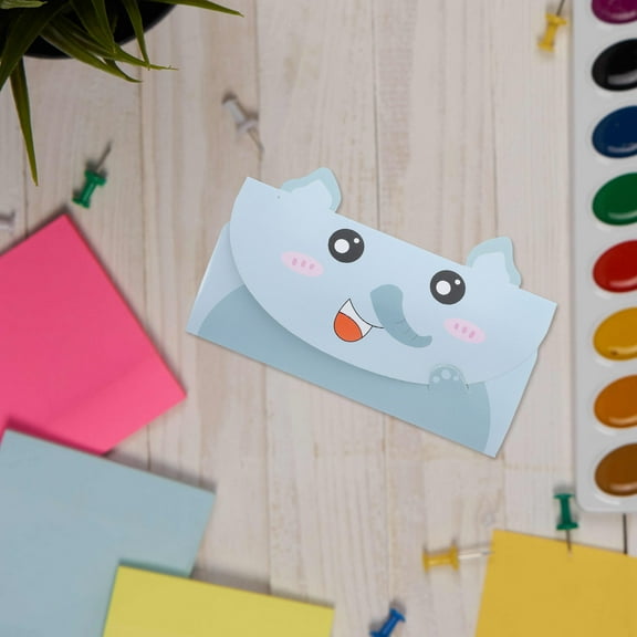 HONITANO 20Pcs Blue Rectangular Greeting Card with All Occasion Cards Assortment Box with Envelopes 11.8X7.3X0.04In